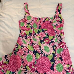 Lilly Pulitzer Pink and Green Floral Dress